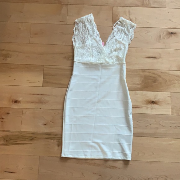 Lipsy Bodycon Mini Dress Sz 6 - Picture 7 of 7